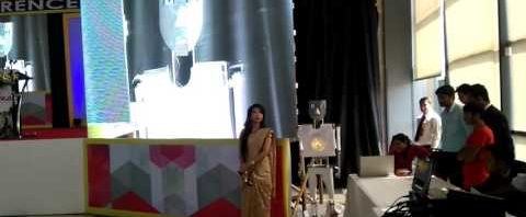 IRA V1.2 Humanoid Robot performing at"Dealer Conference"of LIRA Group of Industries